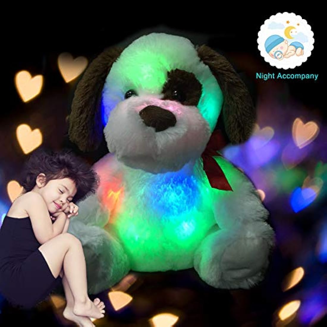 WEWILL Glow Puppy peluche de animal de peluche