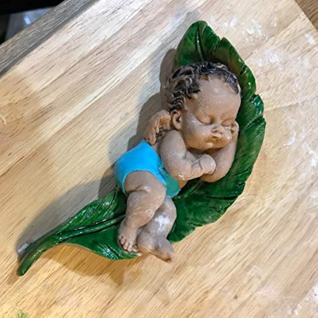 HiParty - Molde de silicona con alas, diseño de ángel de dormir, para decoración de tartas, chocolate, caramelo, jabón y arcilla