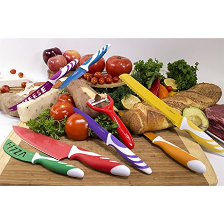 Cuchillos Acero Inoxidable antibacteriano 8 piezas