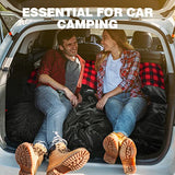 BESTEAM Saco de dormir doble de franela de algodón para acampar, mochilero, senderismo, sacos de dormir impermeables para 2 personas con 2 almohadas para adultos, adolescentes y niños en interiores y exteriores