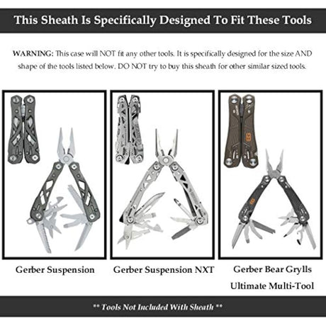 American Bench Craft - Funda de piel remachada para Gerber