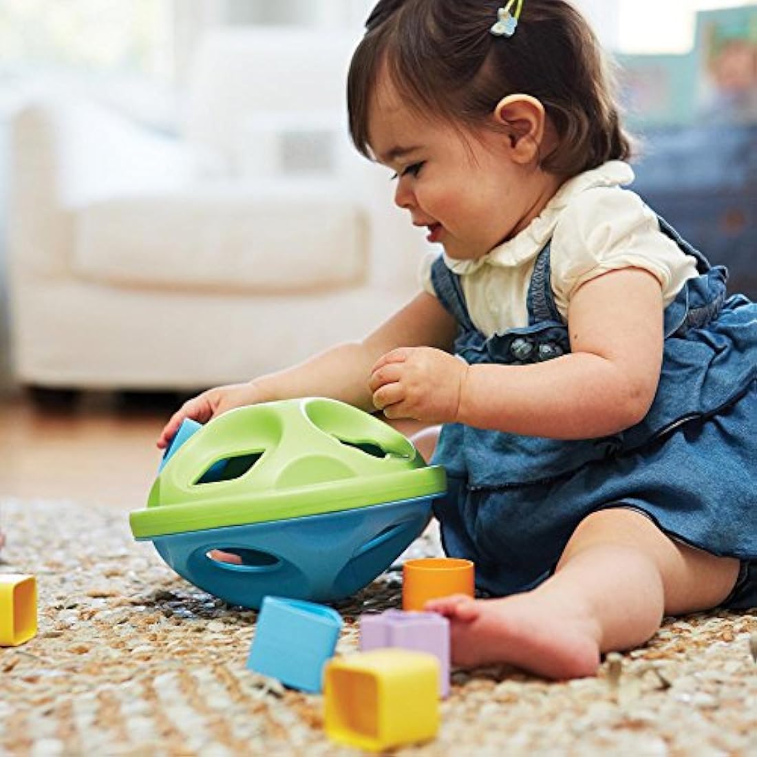 Clasificador de formas Green Toys, Verde/Azul
