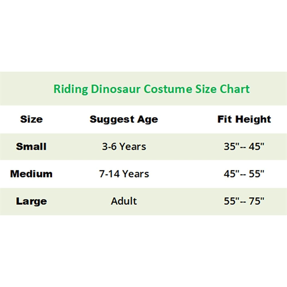Disfraz inflable de dinosaurio T-Rex 3-6 años color verde