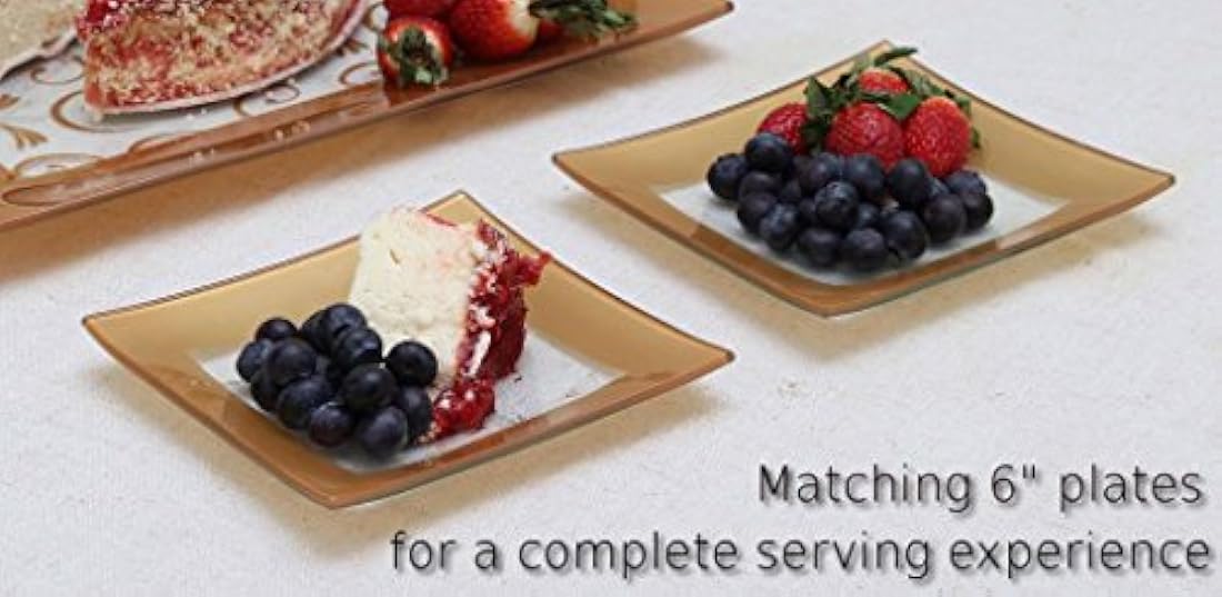 3 platos de vidrio forma de abanico GREAT AMERICAN CLASSICS