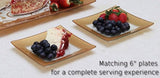 3 platos de vidrio forma de abanico GREAT AMERICAN CLASSICS