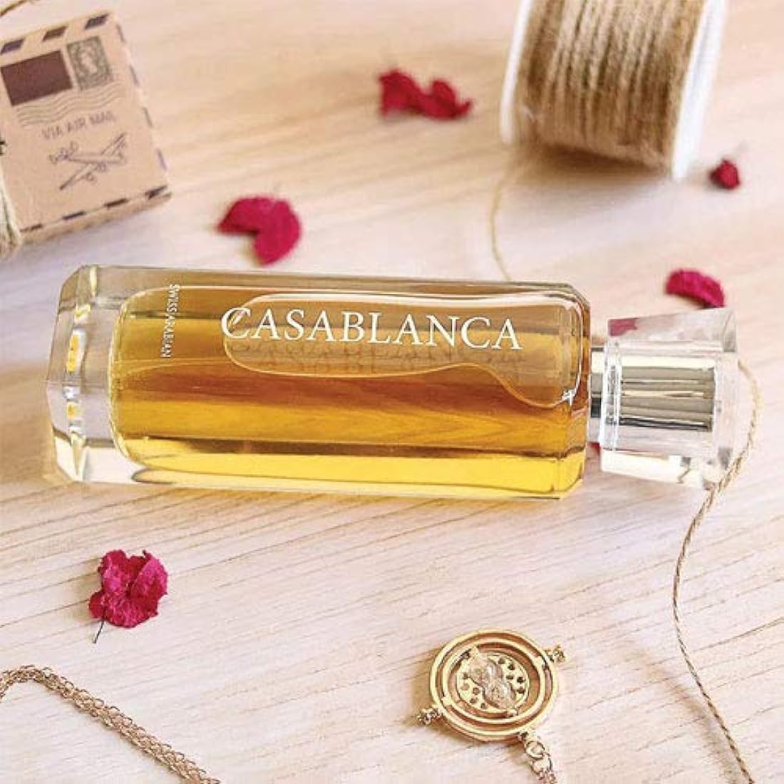 Casablanca, Eau de Parfum (3.4 fl oz) | Dulce Gourmand fragancia construida alrededor de ámbar, perú bálsamo, almizcle, ante y caramelo líquido | para hombres y mujeres | por Oud Perfume Artisan Swiss Arabian | Cologne Spray