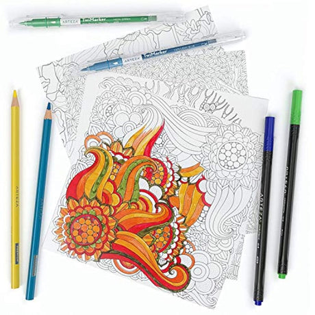 ARTEZA Libro para colorear para adultos
