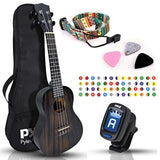 Kit de ukelele de concierto de caoba PYLE-PRO PUKT8880
