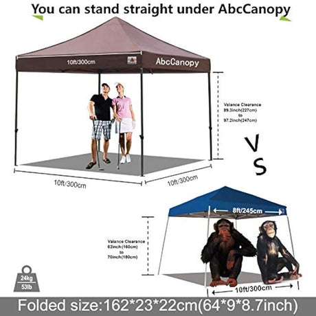 ABCCANOPY Pop up Canopy Tent Refugio comercial instantáneo