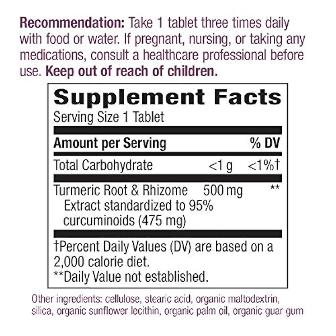 Extracto de cúrcuma Premium de Nature's Way, 500 mg