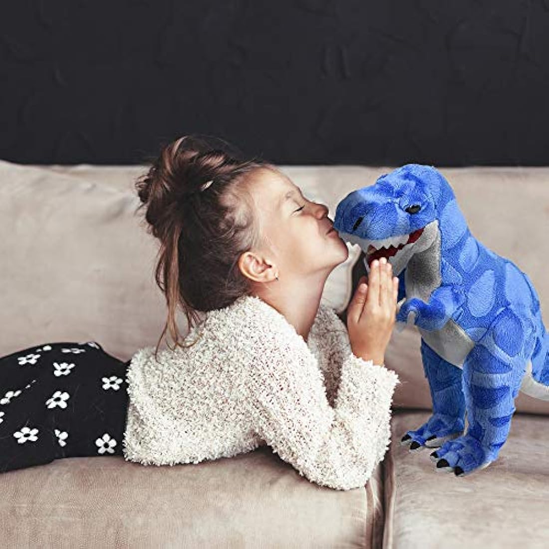 Peluche diseño de dinosaurio T-Rex Azul, ArtCreativity