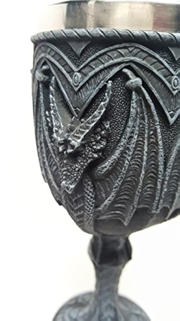 PTC Taza de vino, diseño de dragón medieval de 6,75