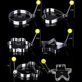 Juego de 8 moldes para huevos fritos antiadherentes