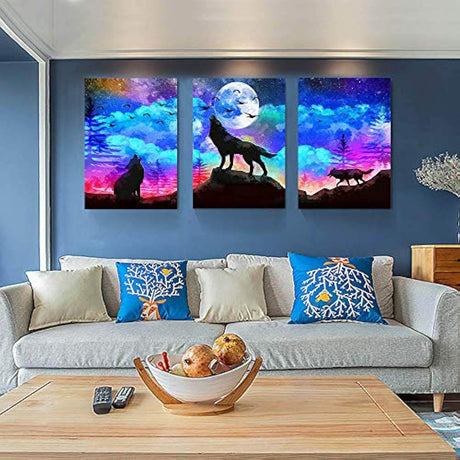 TTHWALLART - Lienzo decorativo para pared de salón, baño,