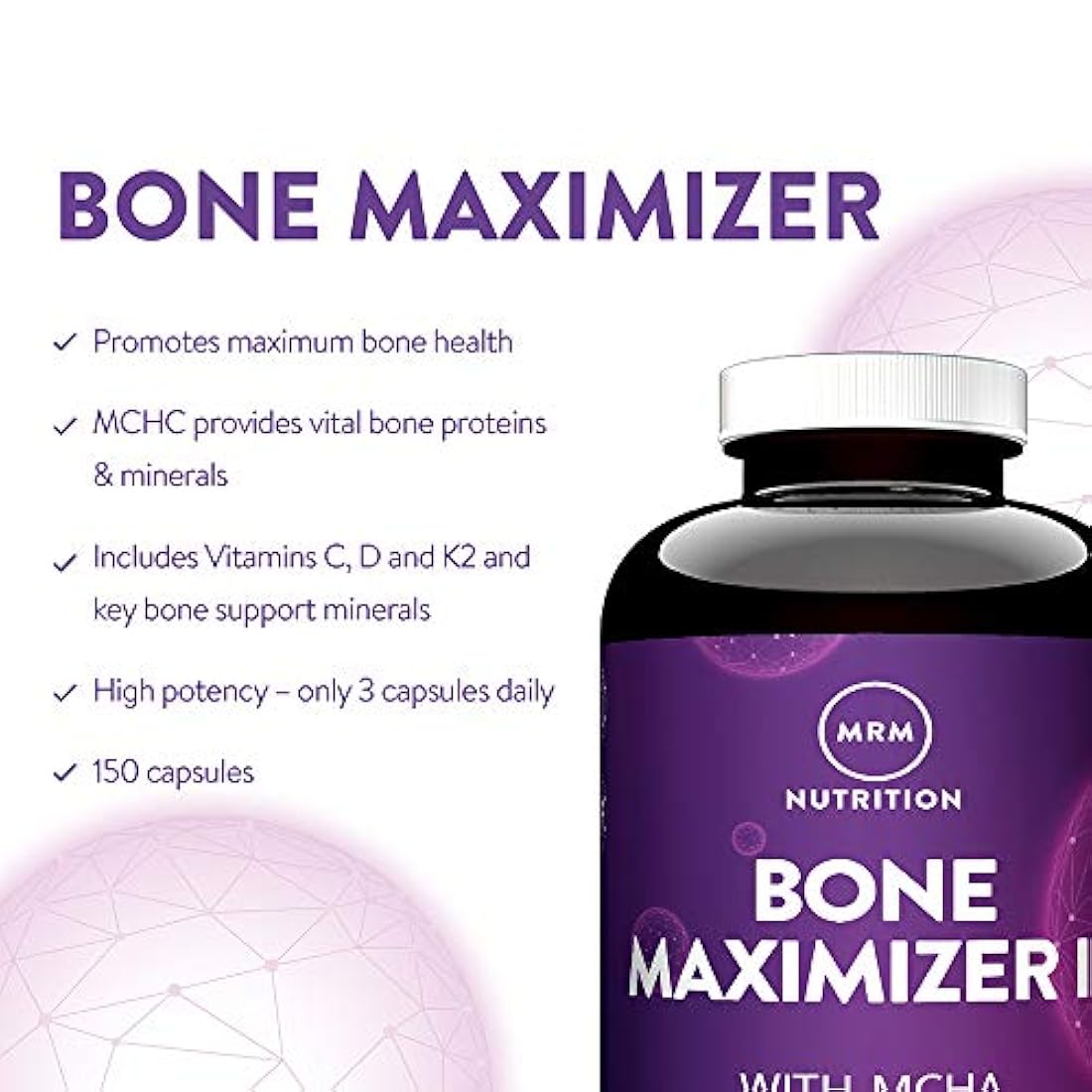 MRM Bone Maximizer III - 150 cápsulas vegetales