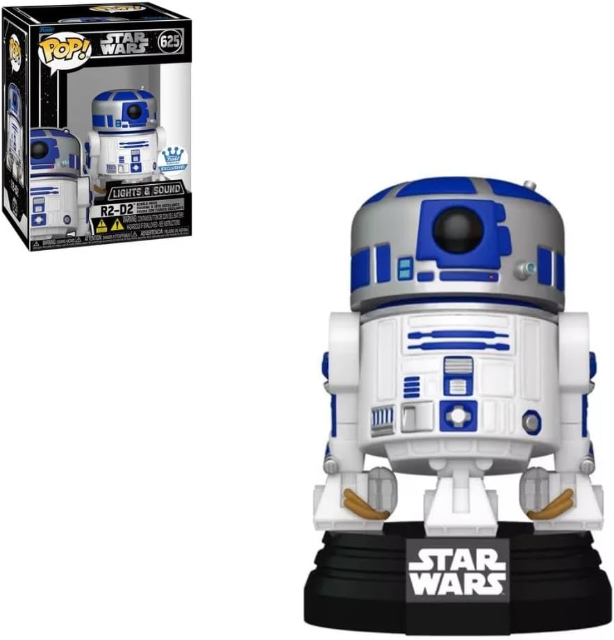 Figurita Funko POP! Star Wars R2-D2 Exclusiva con Luz y Sonido