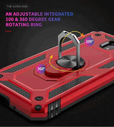 Estuche para teléfono TJS para Samsung   (Rojo / Negro)