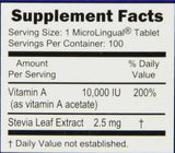 Superior fuente vitamina A 10,000 iu, 100 unidades