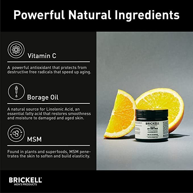Crema facial antienvejecimiento para hombres Brickell Men's