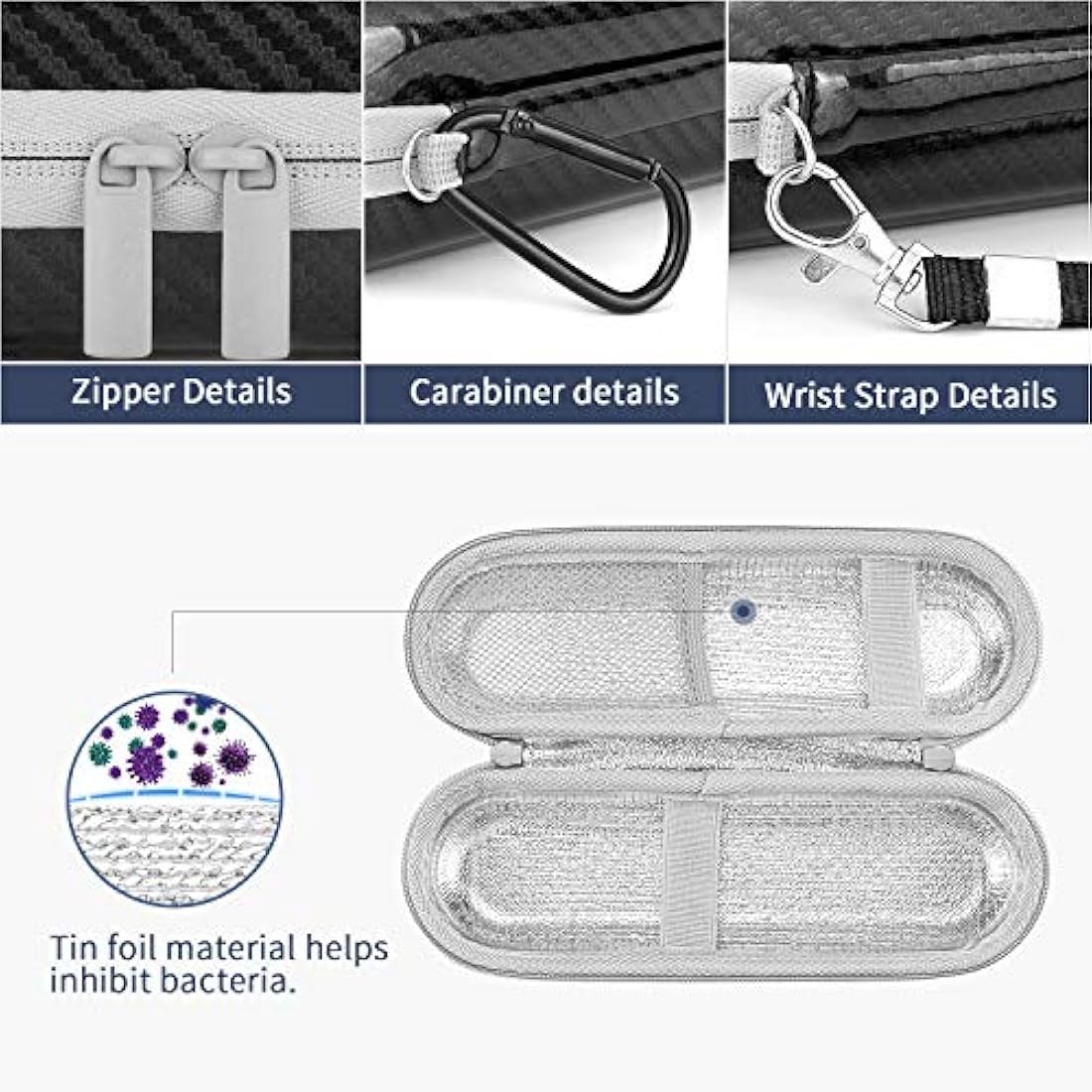 Funda de viaje para cepillo de dientes eléctrico