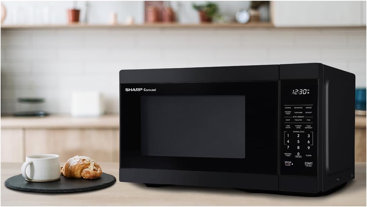 Microondas SHARP SMC1161KB 1.1 CuFt 1000W con Plato Giratorio