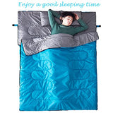 Tuphen Saco de Dormir Doble, Saco de Dormir con 2 Almohadas
