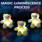 Peluche diseño de Oso con luces LED, Amarillo, 17.7in, Sofi