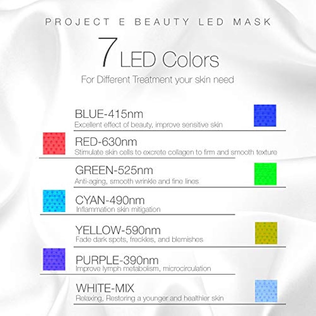 Máscara Project E Beauty de fotón para el rejuvenecimiento