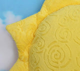 Almohada de peluche (diseño de luna, luna), color amarillo
