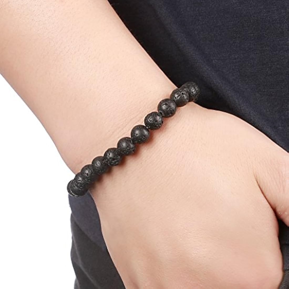 Pulsera elástica con piedras naturales de 0.315