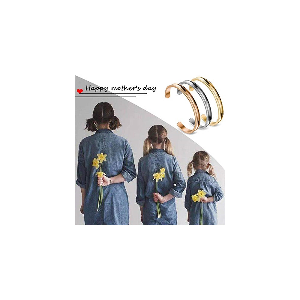 Pulseras y tobilleras de acero inoxidable para mujeres