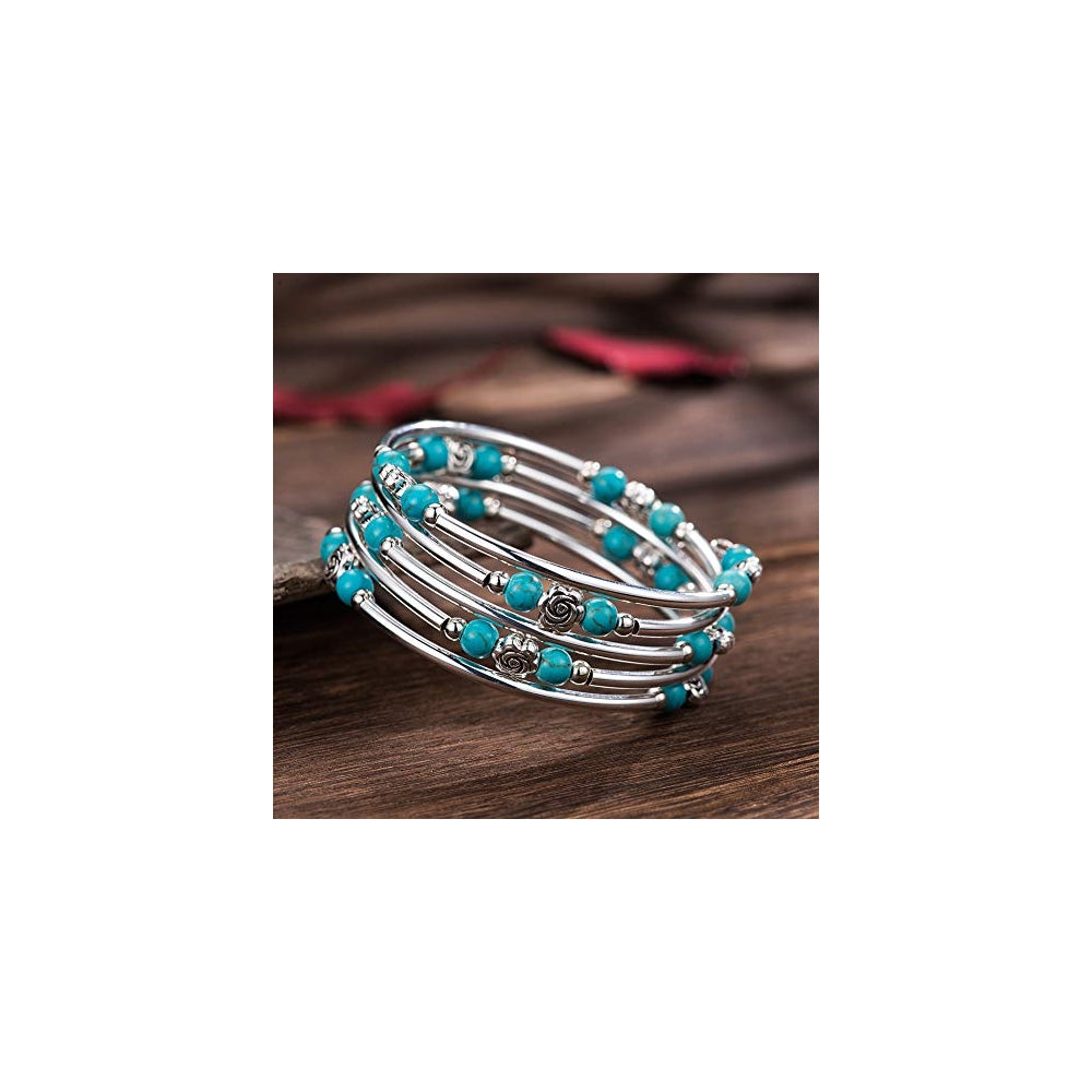 Pulseras y tobilleras con piedras de ágata naturales