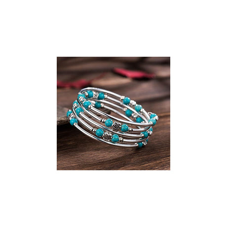 Pulseras y tobilleras con piedras de ágata naturales