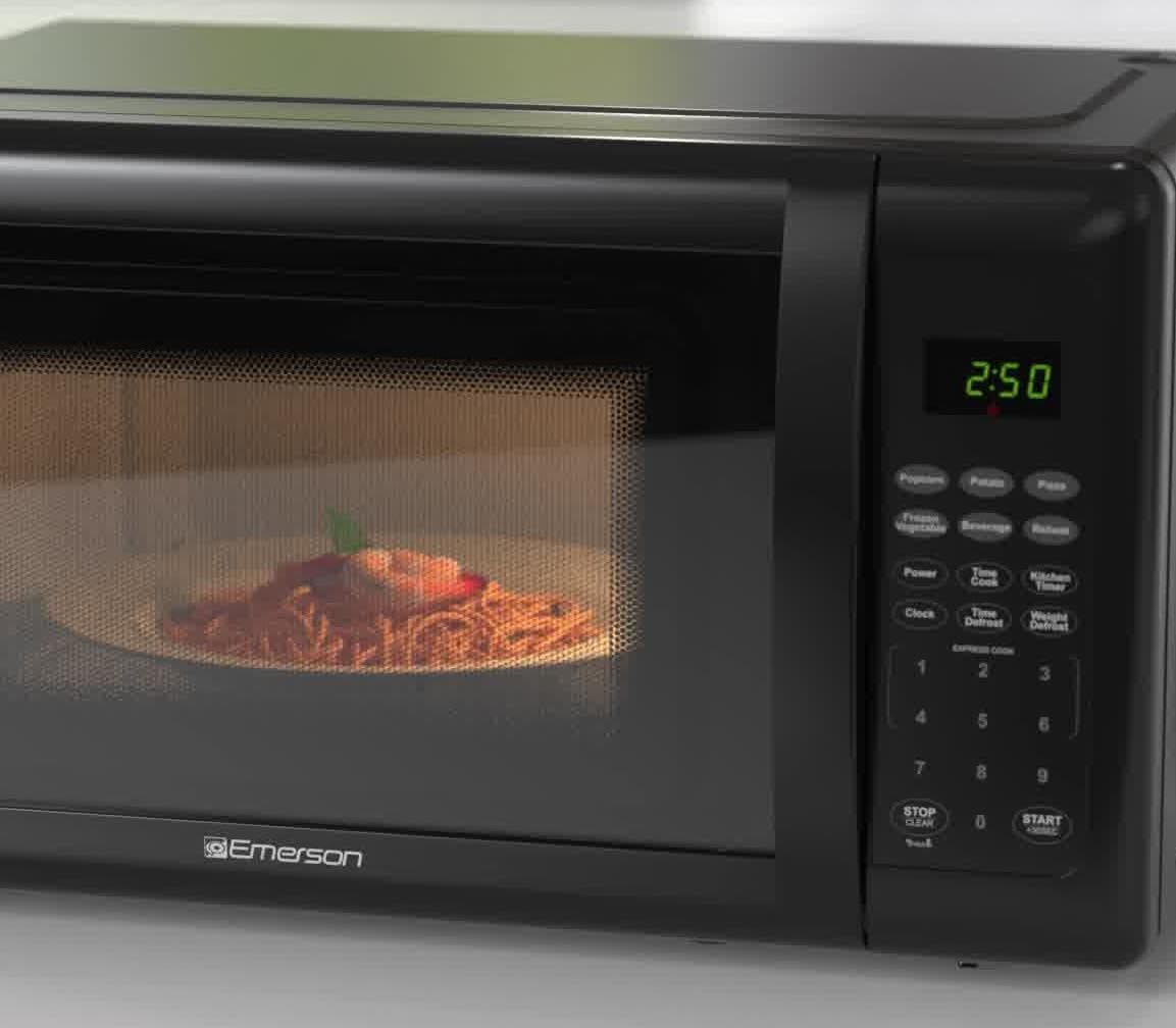 Horno Microondas Emerson MW7302B 0.7 Cu. Ft. 700W, 10 Niveles