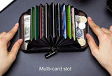 Funda de piel auténtica para con cremallera para hombre