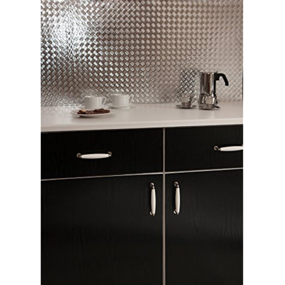 Película decorativa autoadhesiva madera negra de 17 x 78