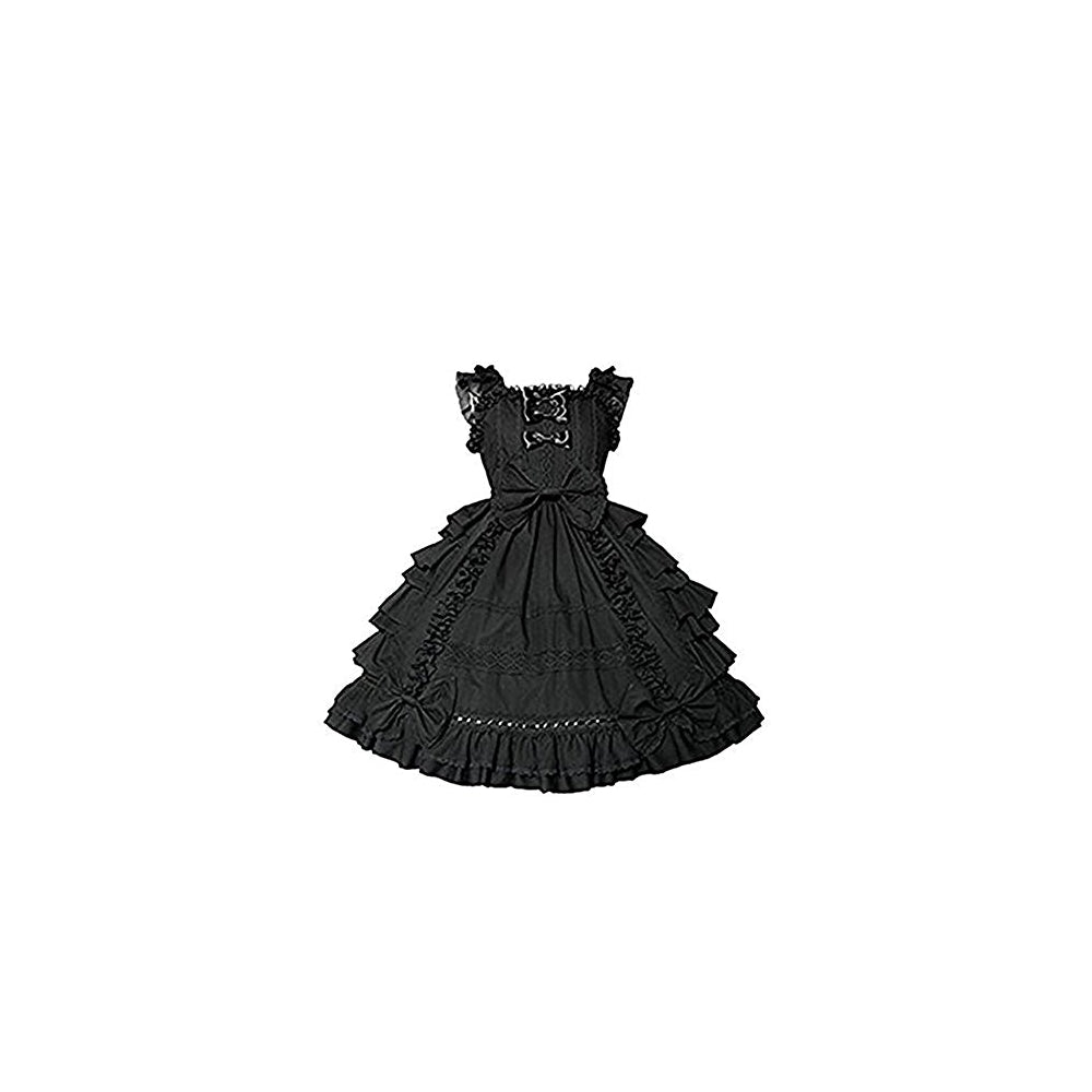 Disfraces de ángel sonriente negro talla S