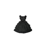 Disfraces de ángel sonriente negro talla S