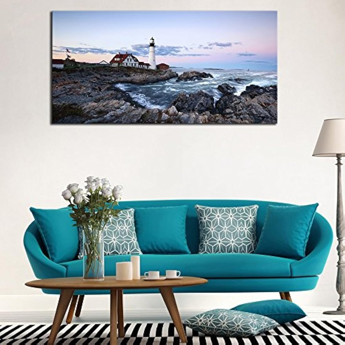 Wieco Art - Lienzo decorativo para pared, diseño de paisaje