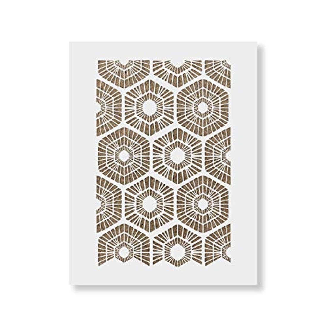 Plantilla de pared con patrón geométrico escandinavo.