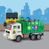 Camión de basura de juguete para niños con luces y sonidos
