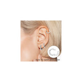Aretes de aro chapados en oro de 14 quilates para mujeres