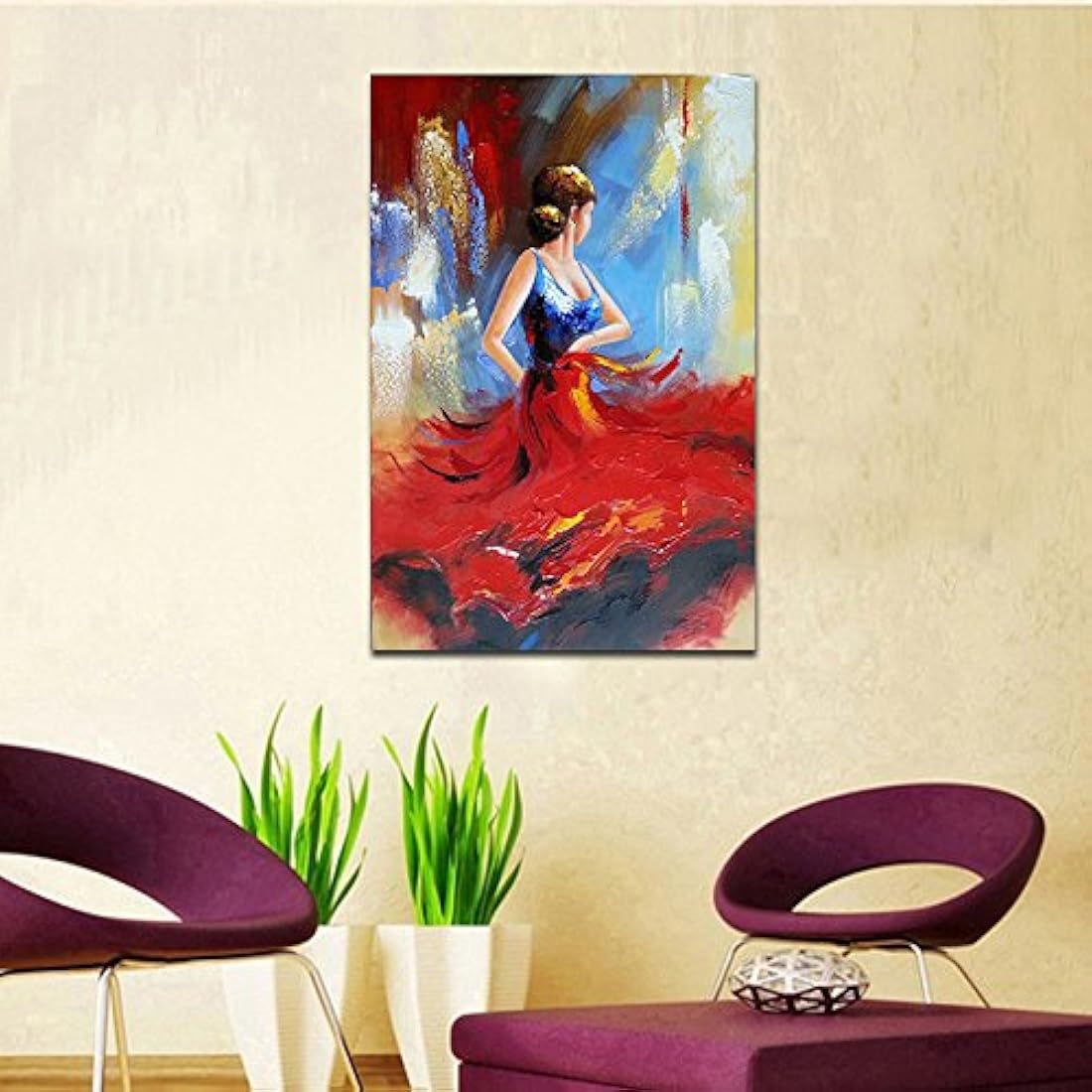 wieco Arte – Lienzo en pinturas al óleo sobre lona