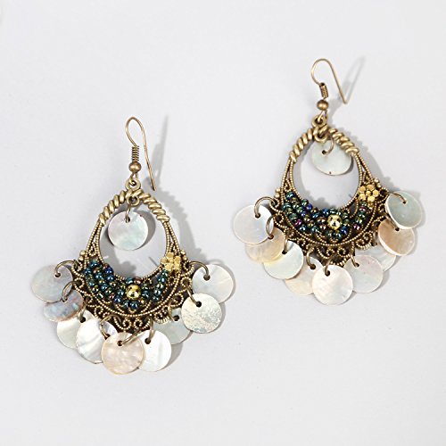 Pendientes colgantes con forma de araña bohemia