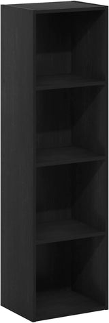 Estantería para libros de madera, 4 niveles, modelo Luder