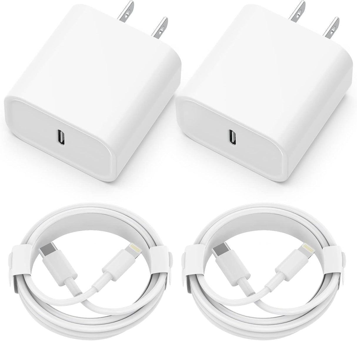 Cargador Paquete de 2 adaptadores carga rápido de pared