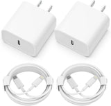 Cargador Paquete de 2 adaptadores carga rápido de pared