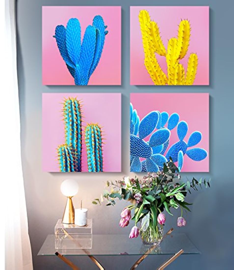 Cactus Home Decoración de pared arte para sala de estar,