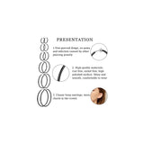 Aretes de aretes de aro con clip para mujer