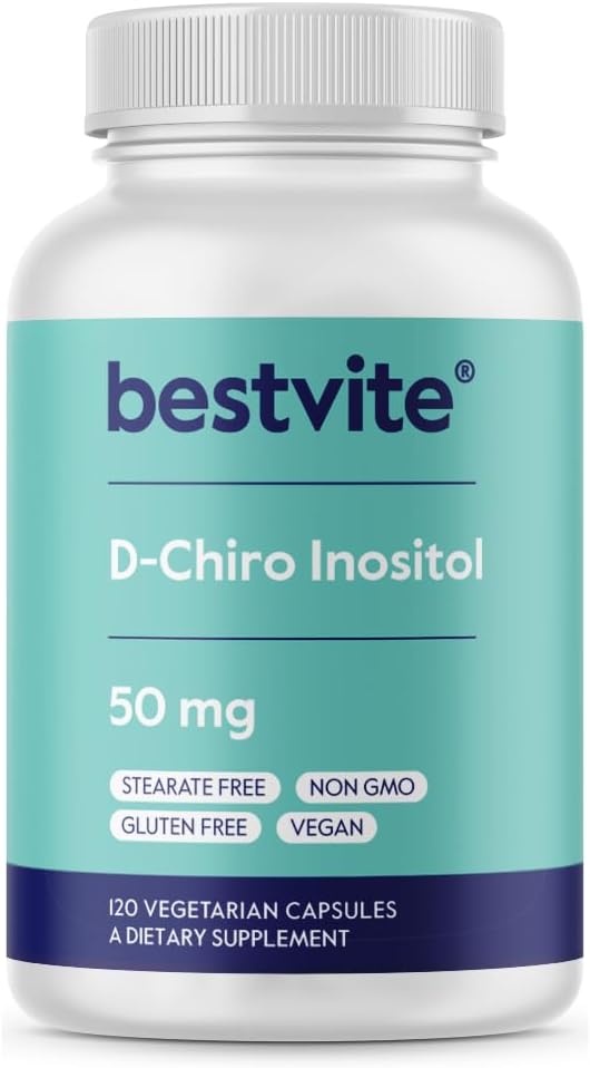BESTVITE D-Chiro Inositol Cápsulas Veganas 120 No Stearates